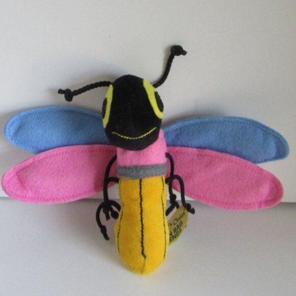 Lightning Bug 5" tall Dragon Fly Pencil Bean Bag Friend PLUSH Dan Dee RARE - Picture 2 of 7